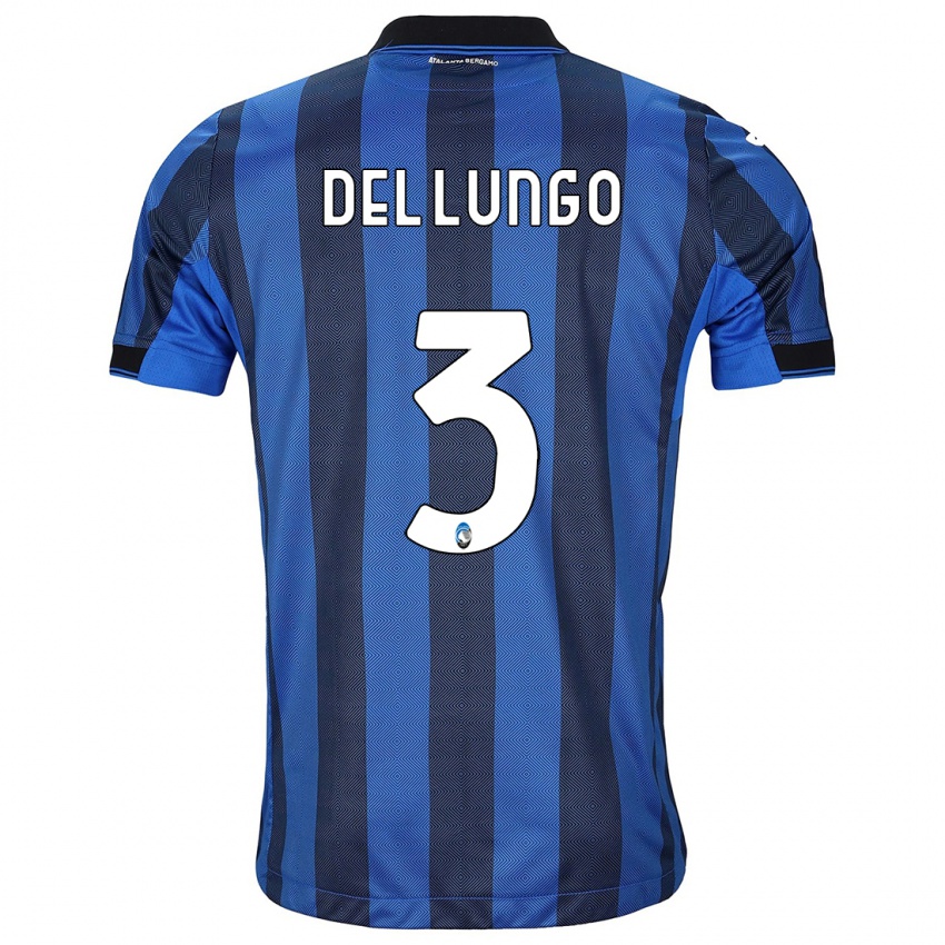 Niño Camiseta Tommaso Del Lungo #3 Azul Negro 1ª Equipación 2023/24 La Camisa