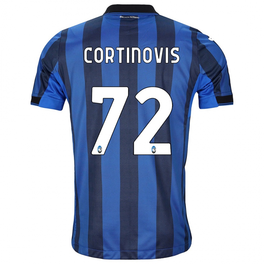 Niño Camiseta Alessandro Cortinovis #72 Azul Negro 1ª Equipación 2023/24 La Camisa