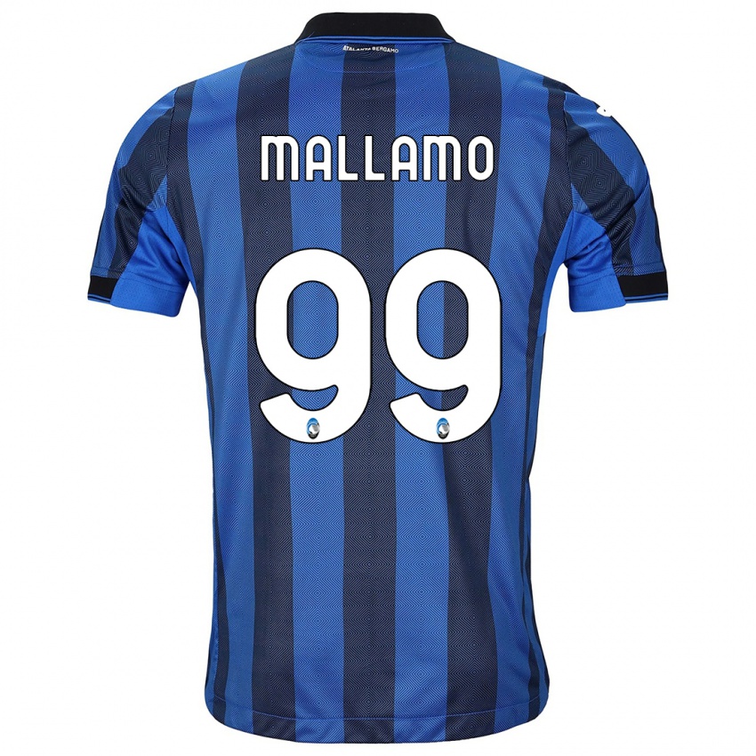 Niño Camiseta Alessandro Mallamo #99 Azul Negro 1ª Equipación 2023/24 La Camisa
