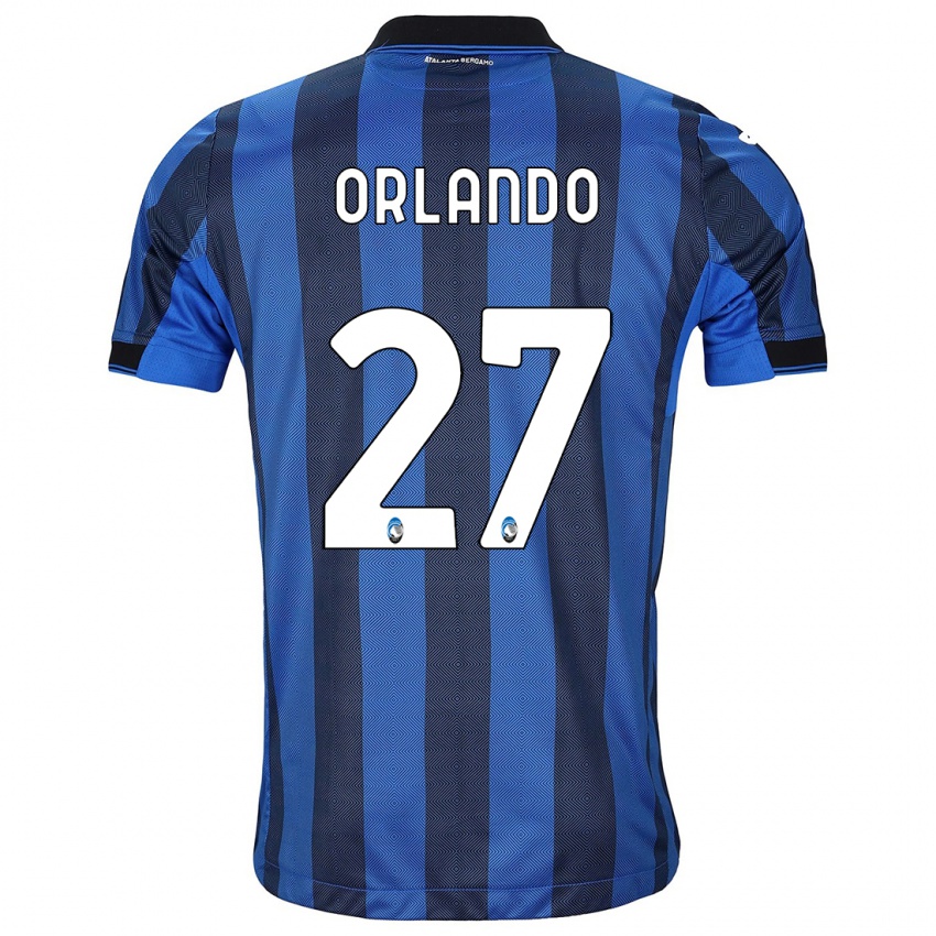 Niño Camiseta Daniele Orlando #27 Azul Negro 1ª Equipación 2023/24 La Camisa