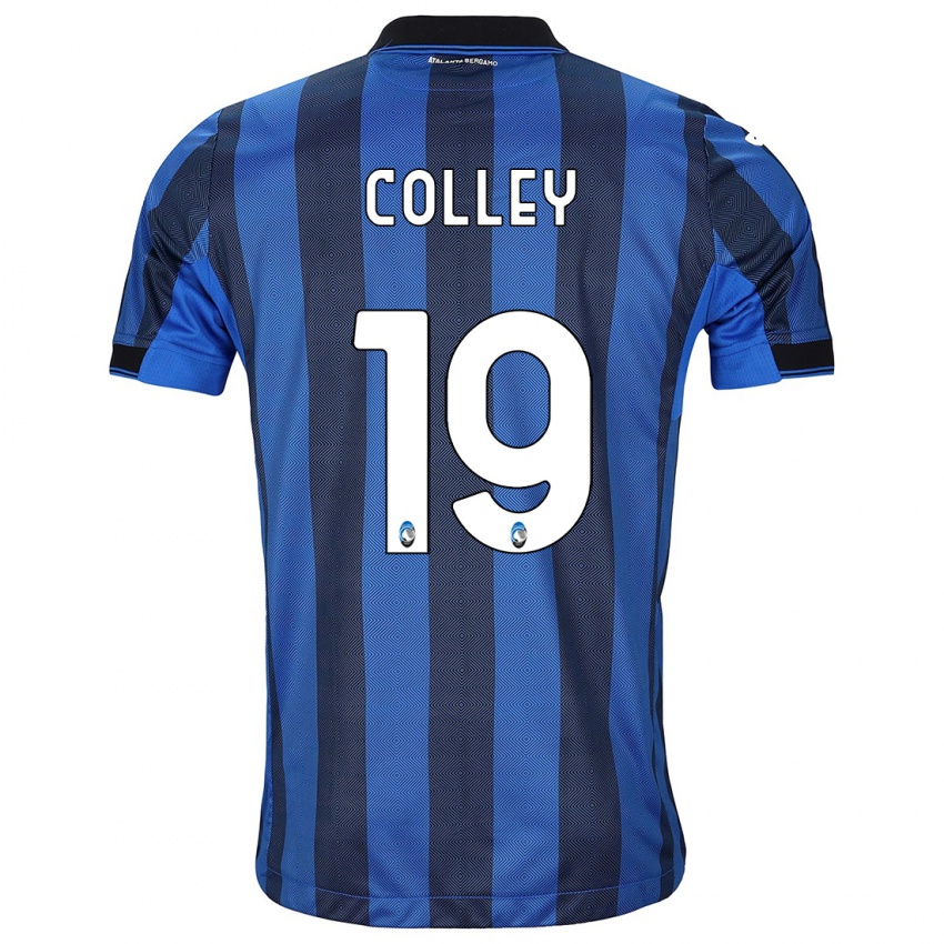 Niño Camiseta Ebrima Colley #19 Azul Negro 1ª Equipación 2023/24 La Camisa