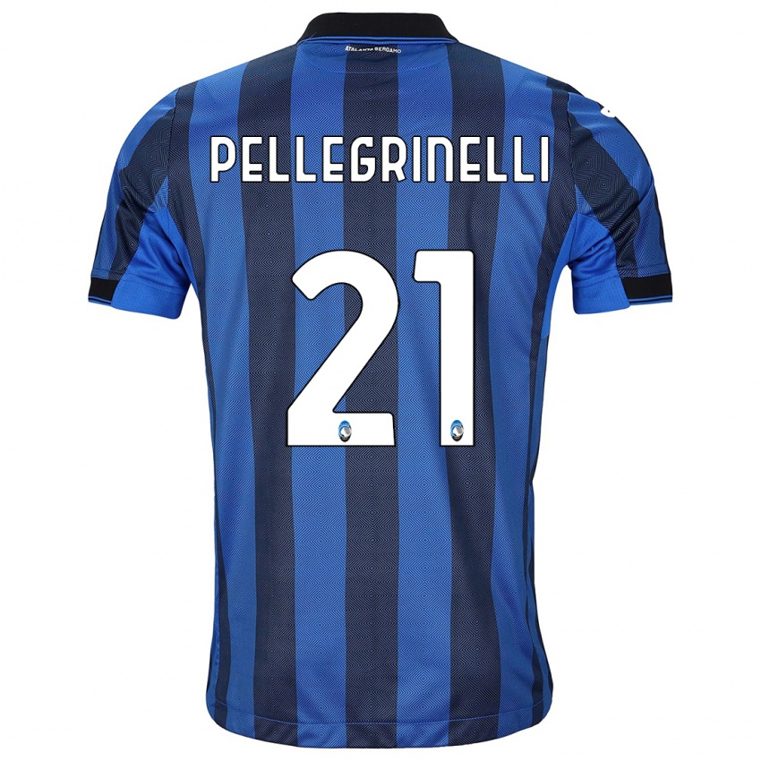 Niño Camiseta Giorgia Pellegrinelli #21 Azul Negro 1ª Equipación 2023/24 La Camisa
