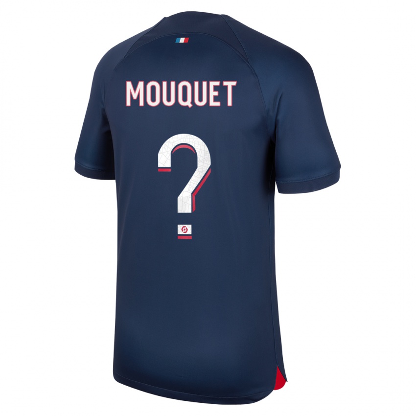 Niño Camiseta Louis Mouquet #0 Azul Rojo 1ª Equipación 2023/24 La Camisa