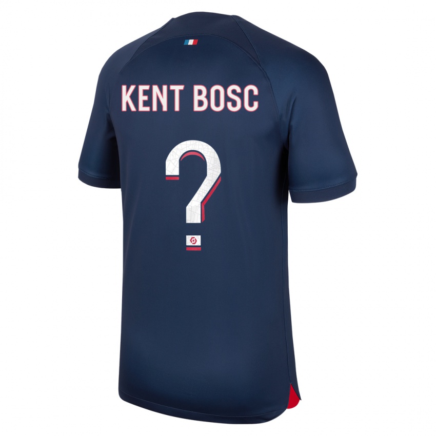 Niño Camiseta Lou Kent Bosc #0 Azul Rojo 1ª Equipación 2023/24 La Camisa