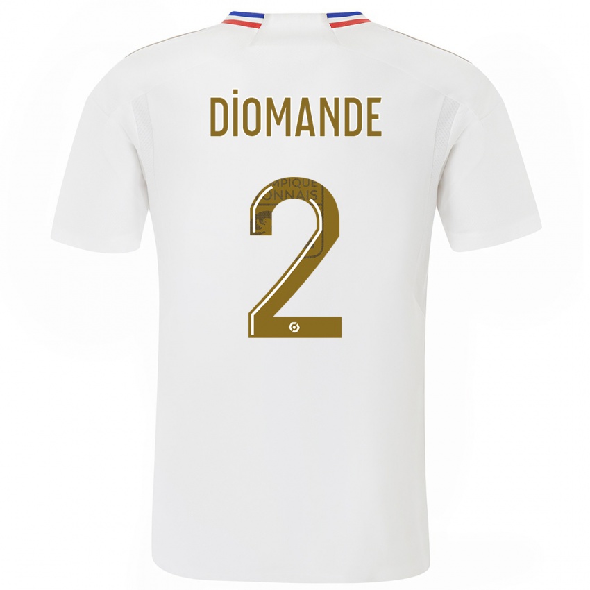 Niño Camiseta Sinaly Diomande #2 Blanco 1ª Equipación 2023/24 La Camisa