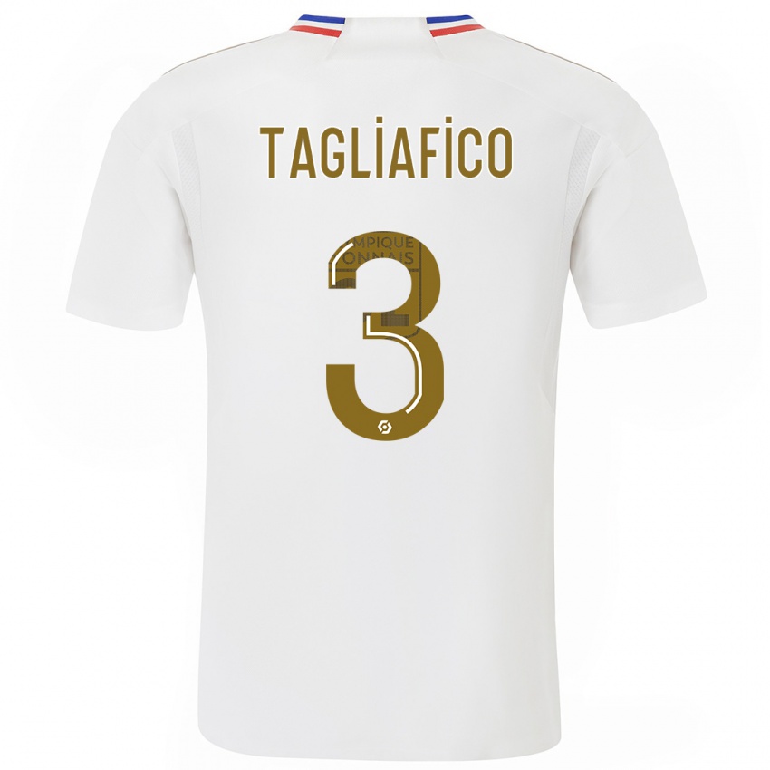 Niño Camiseta Nicolas Tagliafico #3 Blanco 1ª Equipación 2023/24 La Camisa