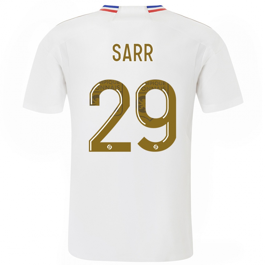 Niño Camiseta Mamadou Sarr #29 Blanco 1ª Equipación 2023/24 La Camisa