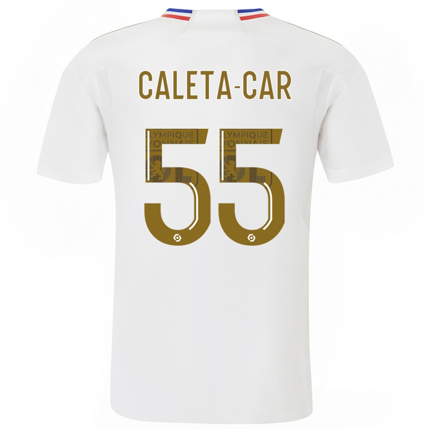 Niño Camiseta Duje Caleta-Car #55 Blanco 1ª Equipación 2023/24 La Camisa