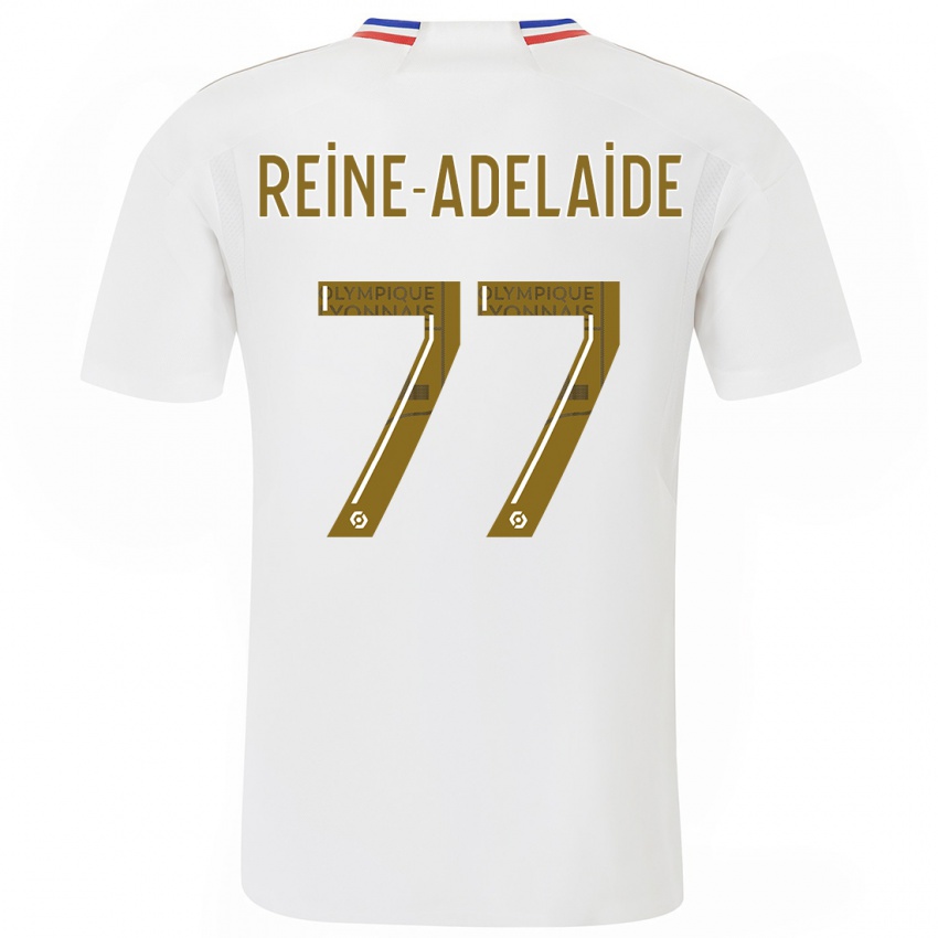 Niño Camiseta Jeff Reine-Adelaide #77 Blanco 1ª Equipación 2023/24 La Camisa