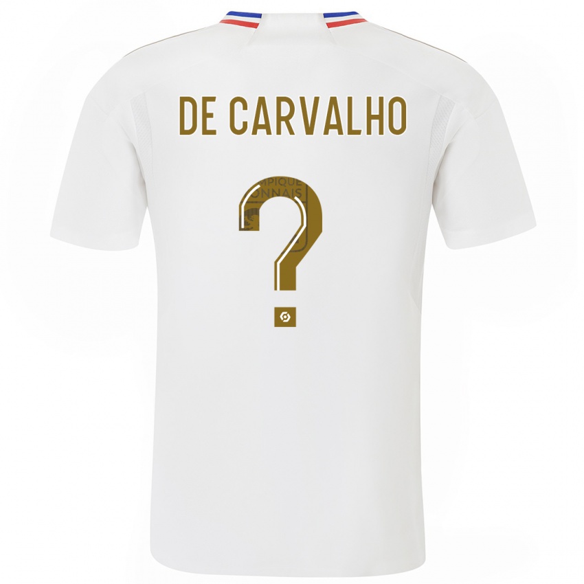 Niño Camiseta Mathys De Carvalho #0 Blanco 1ª Equipación 2023/24 La Camisa