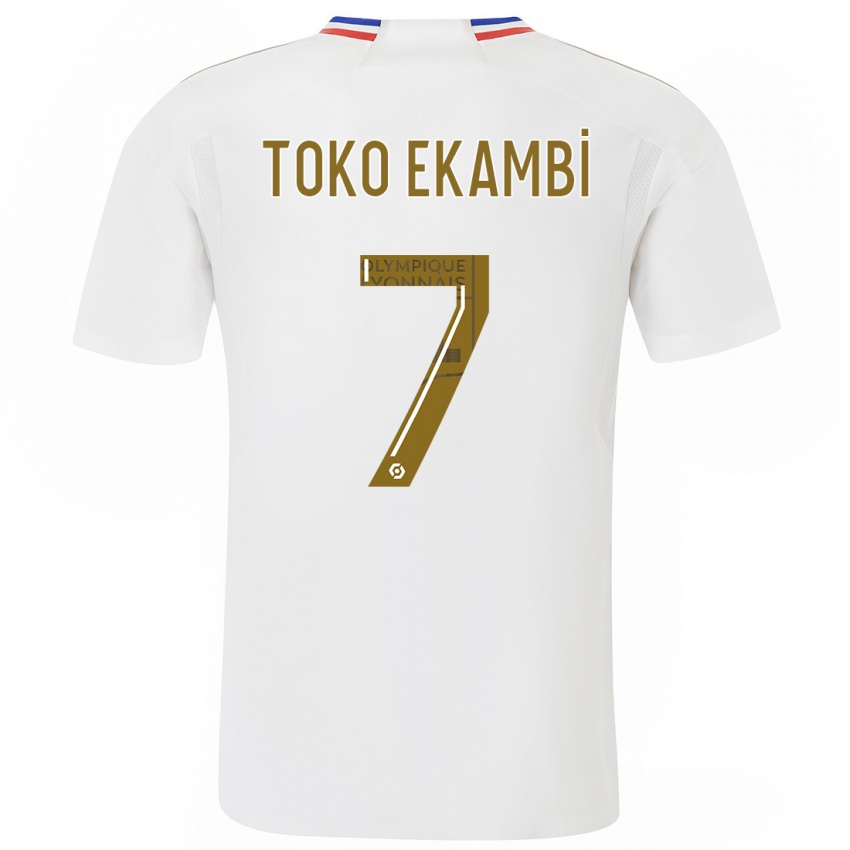 Niño Camiseta Karl Toko Ekambi #7 Blanco 1ª Equipación 2023/24 La Camisa