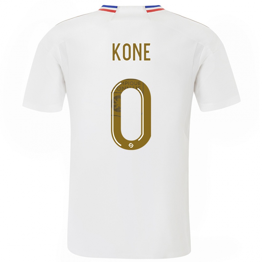 Niño Camiseta Youssouf Kone #0 Blanco 1ª Equipación 2023/24 La Camisa