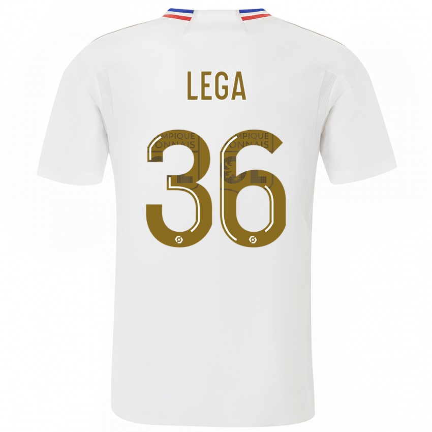Niño Camiseta Sekou Lega #36 Blanco 1ª Equipación 2023/24 La Camisa