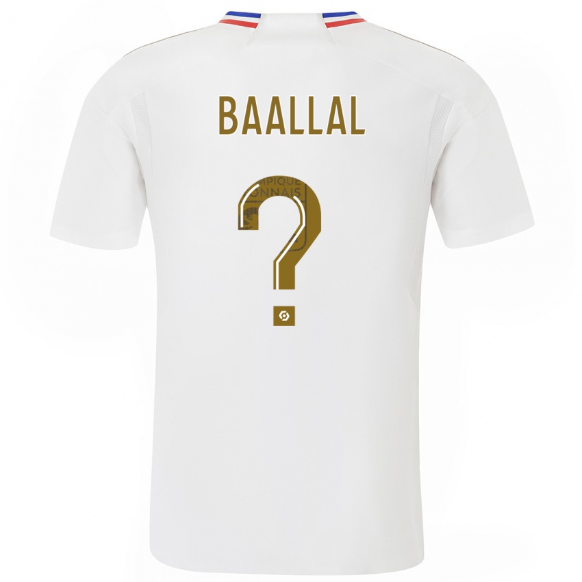 Niño Camiseta Abdellah Baallal #0 Blanco 1ª Equipación 2023/24 La Camisa