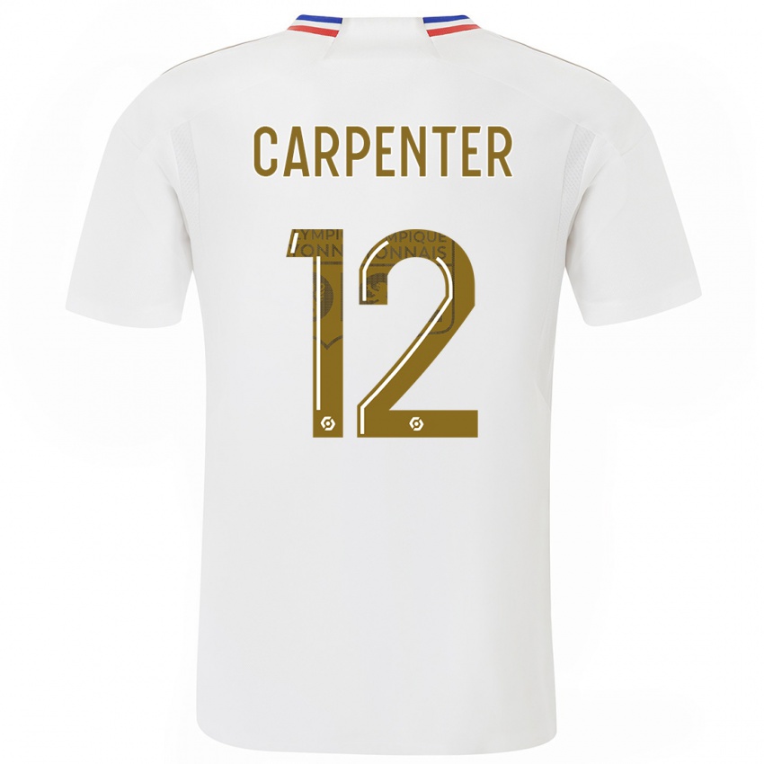 Niño Camiseta Ellie Carpenter #12 Blanco 1ª Equipación 2023/24 La Camisa