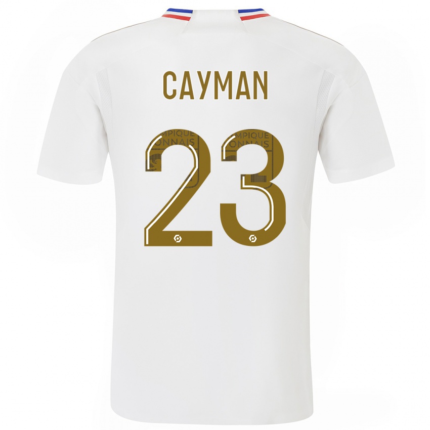 Niño Camiseta Janice Cayman #23 Blanco 1ª Equipación 2023/24 La Camisa