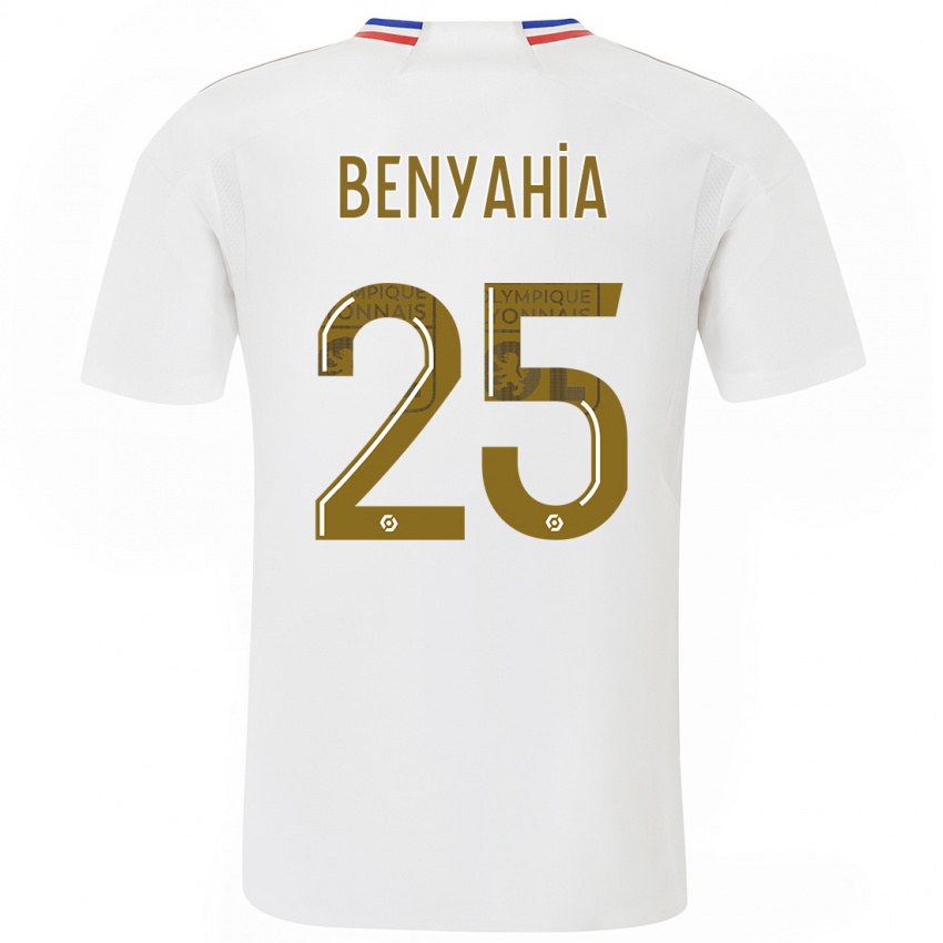Niño Camiseta Ines Benyahia #25 Blanco 1ª Equipación 2023/24 La Camisa