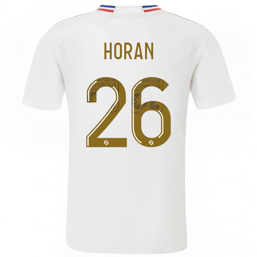 Niño Camiseta Lindsey Horan #26 Blanco 1ª Equipación 2023/24 La Camisa