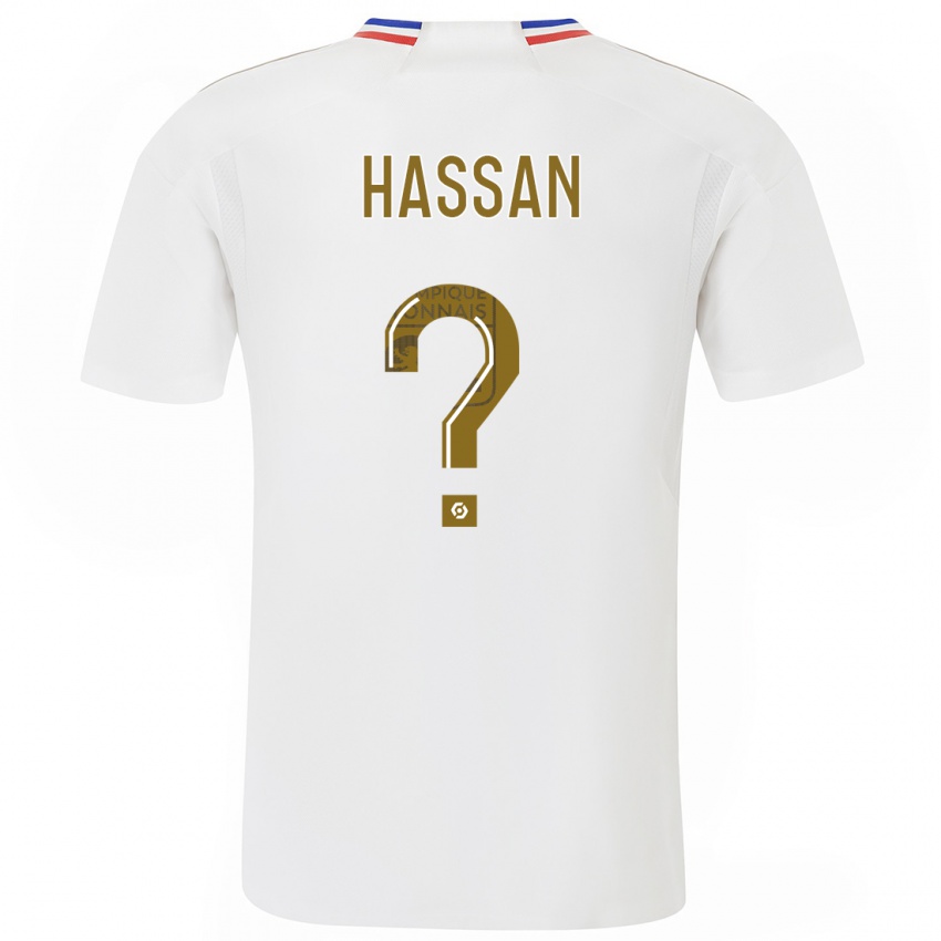 Niño Camiseta Ali Hassan #0 Blanco 1ª Equipación 2023/24 La Camisa