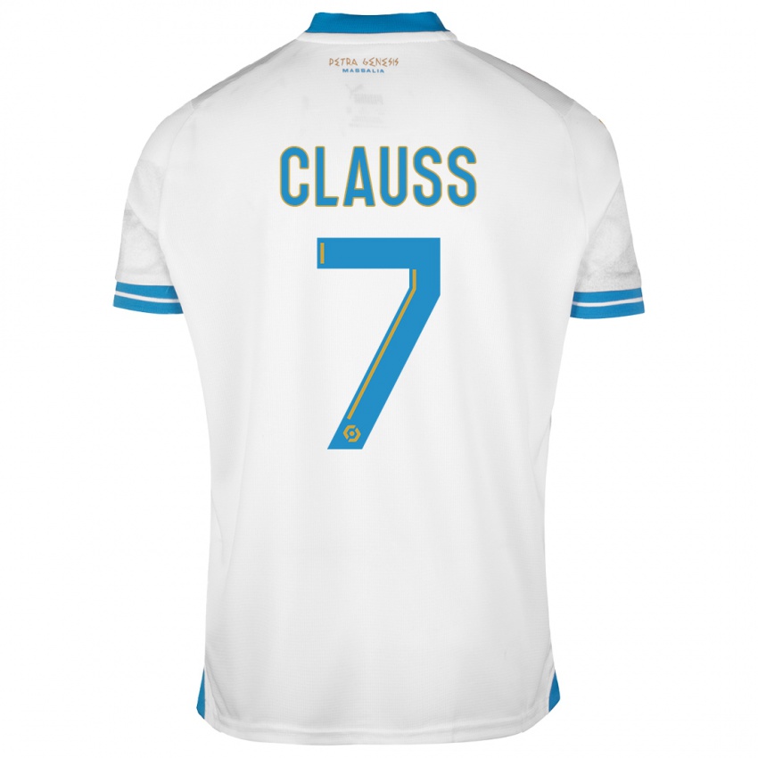 Niño Camiseta Jonathan Clauss #7 Blanco 1ª Equipación 2023/24 La Camisa
