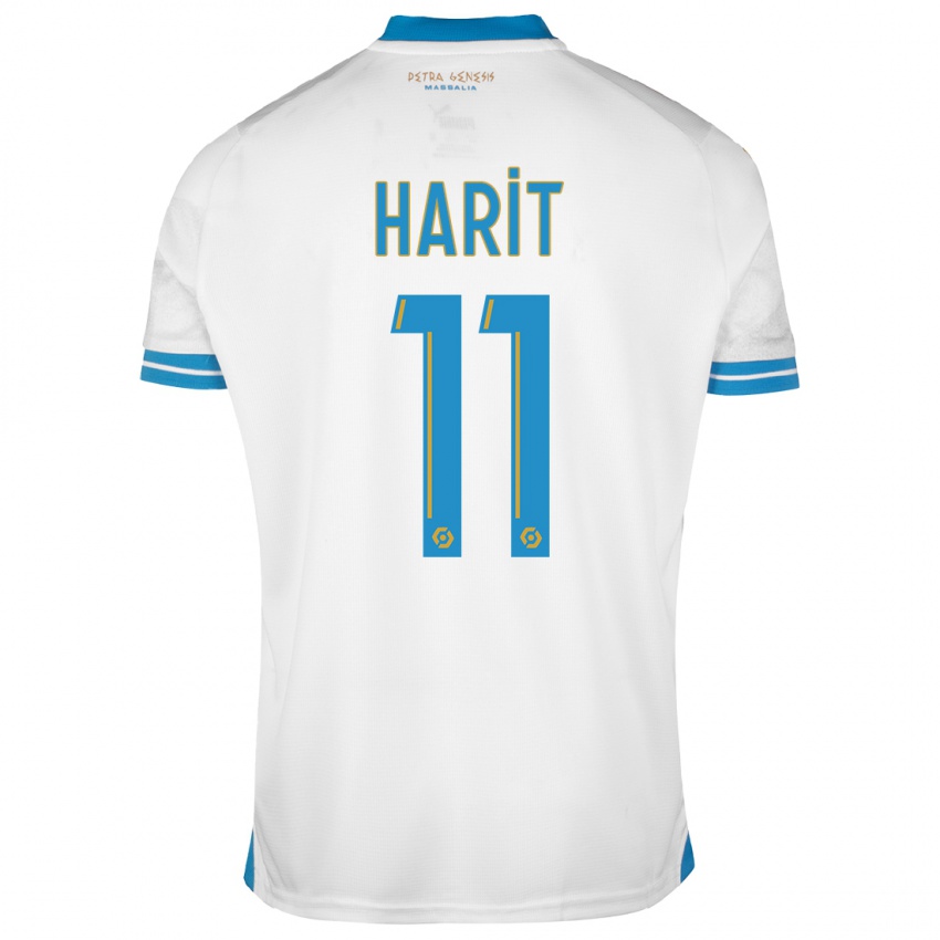 Niño Camiseta Amine Harit #11 Blanco 1ª Equipación 2023/24 La Camisa