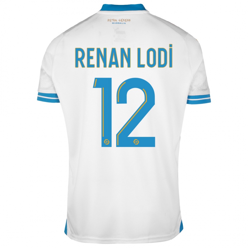 Niño Camiseta Renan Lodi #12 Blanco 1ª Equipación 2023/24 La Camisa