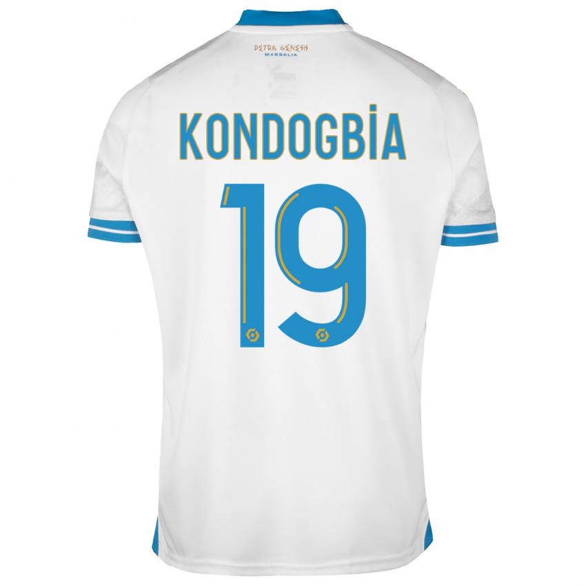 Niño Camiseta Geoffrey Kondogbia #19 Blanco 1ª Equipación 2023/24 La Camisa