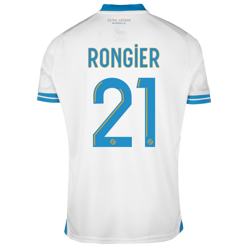 Niño Camiseta Valentin Rongier #21 Blanco 1ª Equipación 2023/24 La Camisa