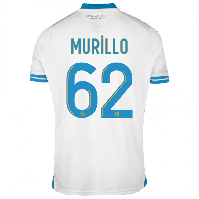 Niño Camiseta Amir Murillo #62 Blanco 1ª Equipación 2023/24 La Camisa