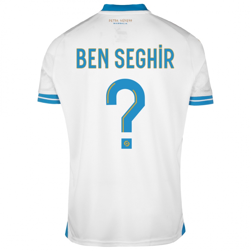 Niño Camiseta Salim Ben Seghir #0 Blanco 1ª Equipación 2023/24 La Camisa