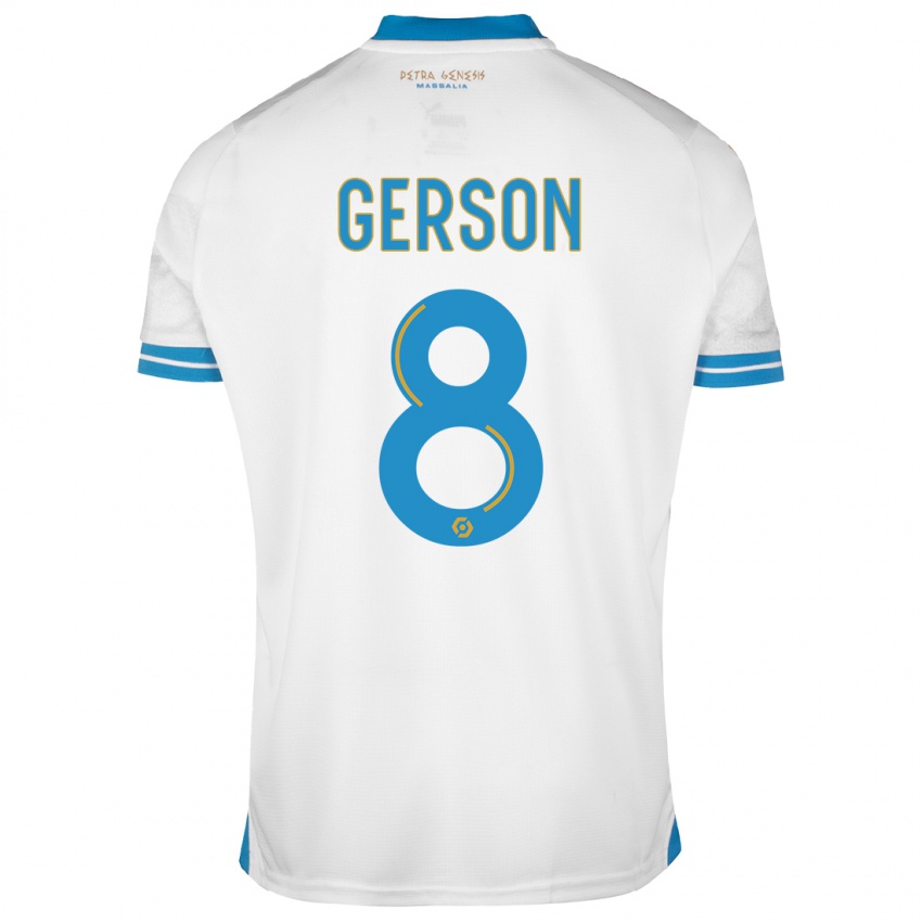 Niño Camiseta Gerson #8 Blanco 1ª Equipación 2023/24 La Camisa