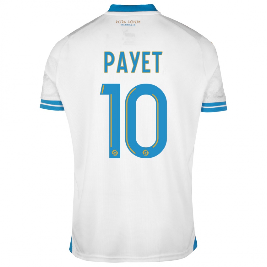Niño Camiseta Dimitri Payet #10 Blanco 1ª Equipación 2023/24 La Camisa