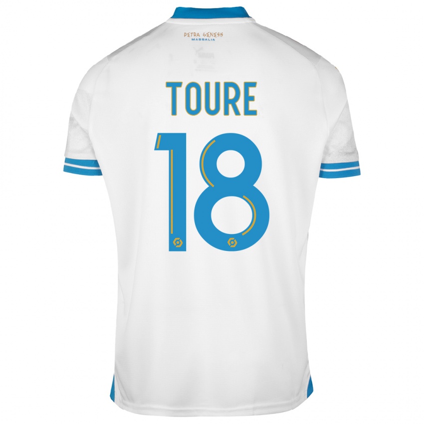 Niño Camiseta Isaak Toure #18 Blanco 1ª Equipación 2023/24 La Camisa