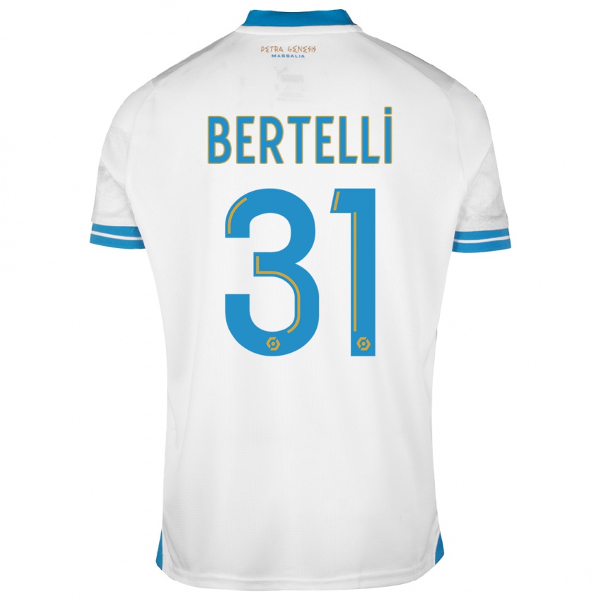 Niño Camiseta Ugo Bertelli #31 Blanco 1ª Equipación 2023/24 La Camisa