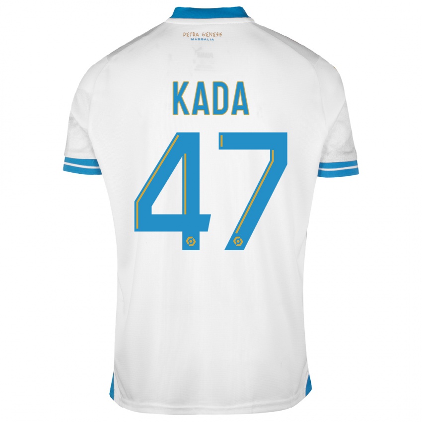 Niño Camiseta Joakim Kada #47 Blanco 1ª Equipación 2023/24 La Camisa