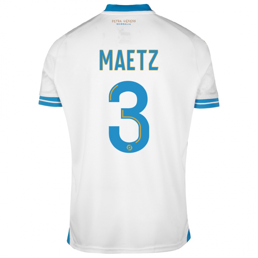 Niño Camiseta Agathe Maetz #3 Blanco 1ª Equipación 2023/24 La Camisa