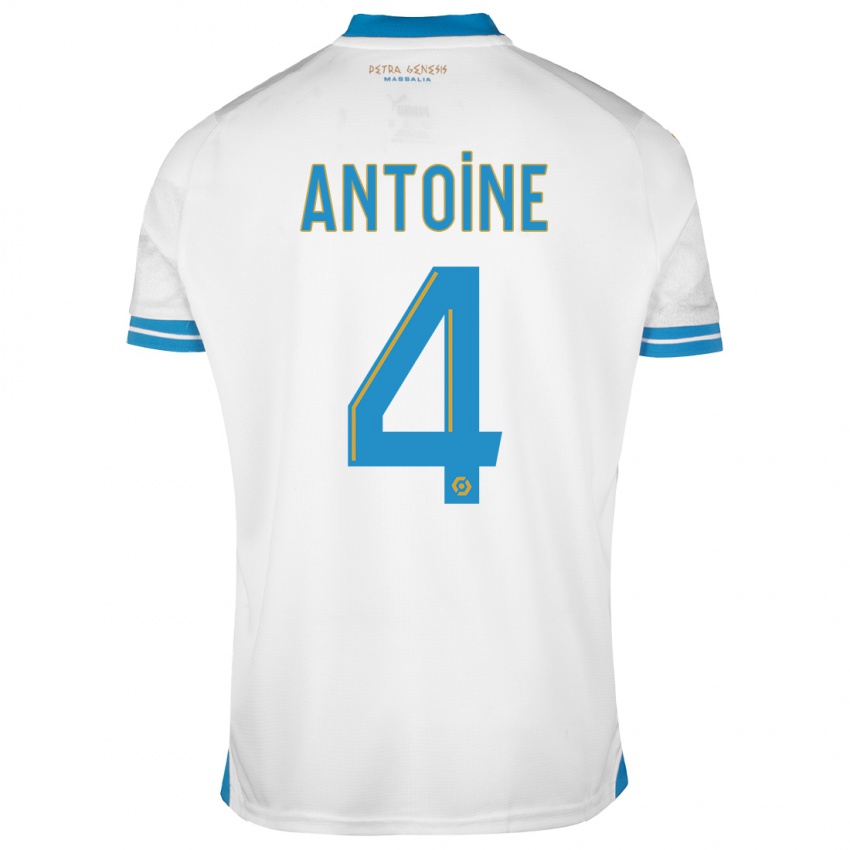 Niño Camiseta Maud Antoine #4 Blanco 1ª Equipación 2023/24 La Camisa