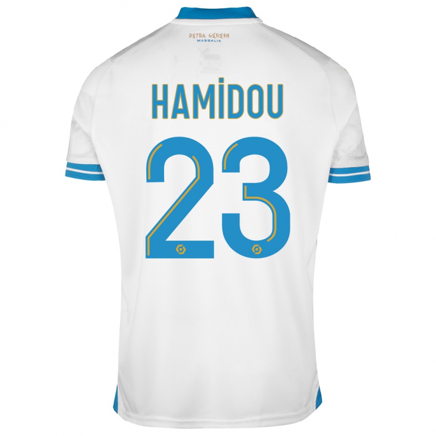 Niño Camiseta Jamila Hamidou #23 Blanco 1ª Equipación 2023/24 La Camisa