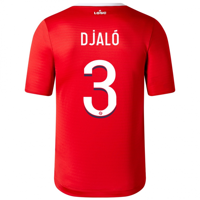 Niño Camiseta Tiago Djaló #3 Rojo 1ª Equipación 2023/24 La Camisa