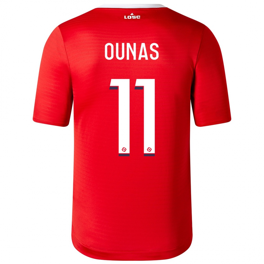 Niño Camiseta Adam Ounas #11 Rojo 1ª Equipación 2023/24 La Camisa