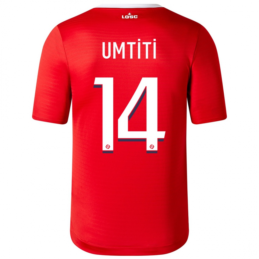 Niño Camiseta Samuel Umtiti #14 Rojo 1ª Equipación 2023/24 La Camisa