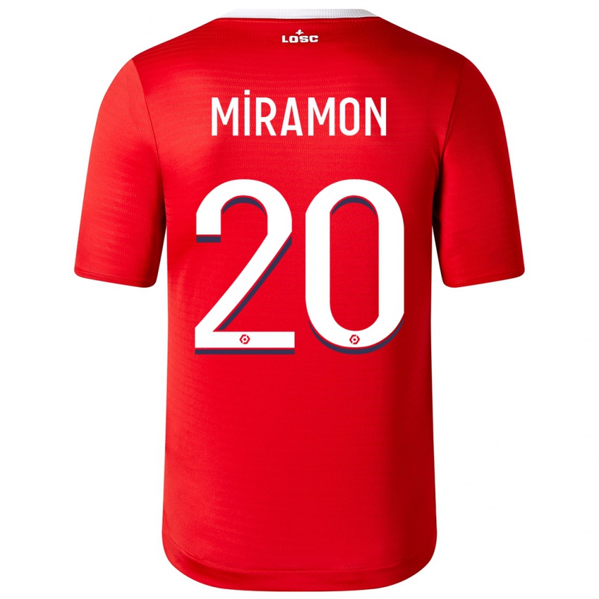 Niño Camiseta Ignacio Miramón #20 Rojo 1ª Equipación 2023/24 La Camisa
