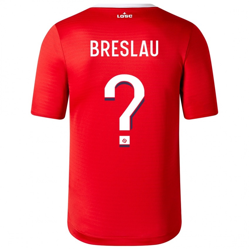 Niño Camiseta Jessy Breslau #0 Rojo 1ª Equipación 2023/24 La Camisa