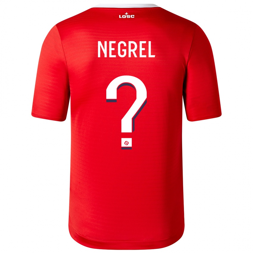 Niño Camiseta Tom Negrel #0 Rojo 1ª Equipación 2023/24 La Camisa