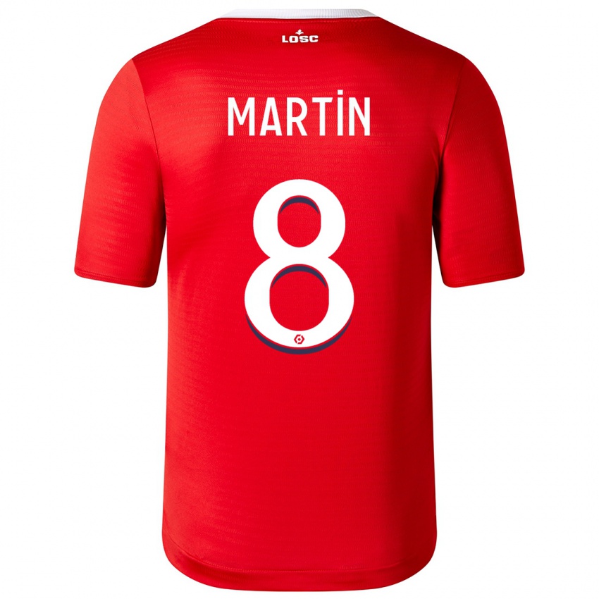 Niño Camiseta Jonas Martin #8 Rojo 1ª Equipación 2023/24 La Camisa