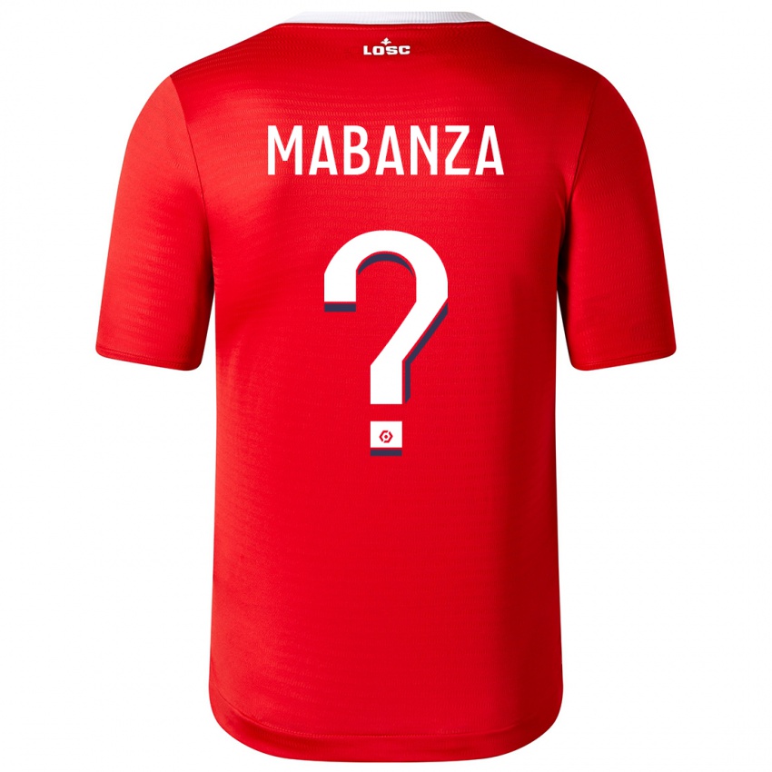 Niño Camiseta Carmel Mabanza #0 Rojo 1ª Equipación 2023/24 La Camisa