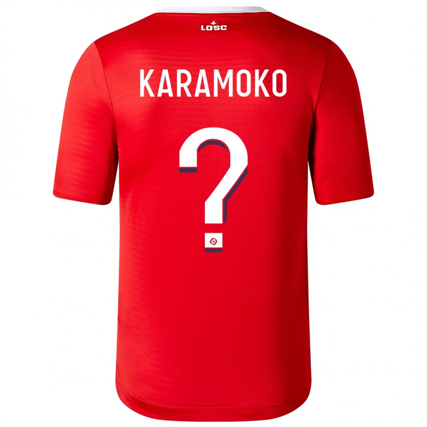 Niño Camiseta Ibrahim Karamoko #0 Rojo 1ª Equipación 2023/24 La Camisa