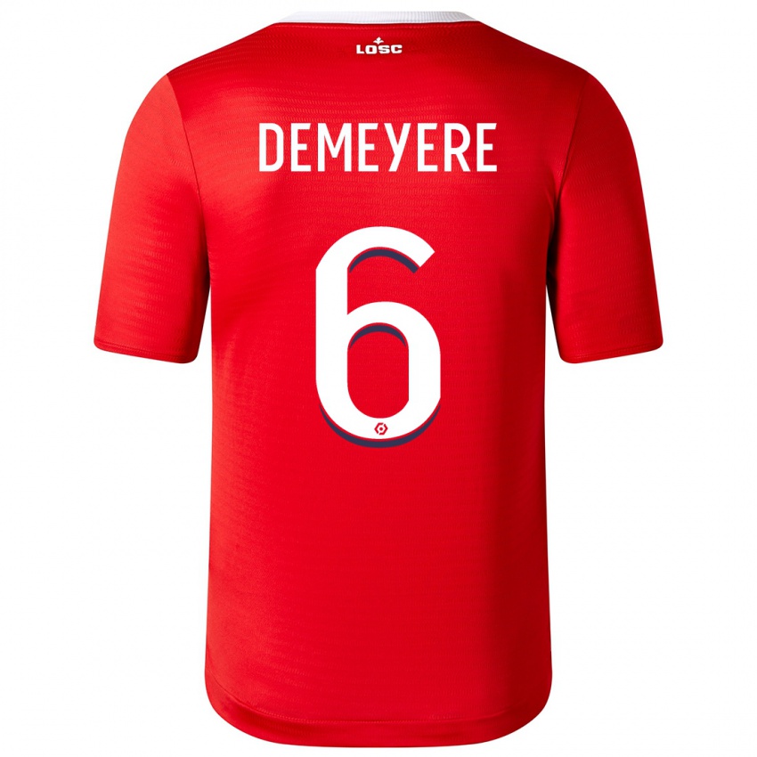 Niño Camiseta Silke Demeyere #6 Rojo 1ª Equipación 2023/24 La Camisa