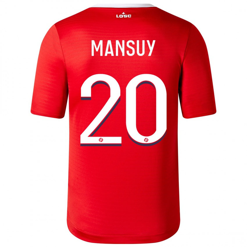 Niño Camiseta Heloise Mansuy #20 Rojo 1ª Equipación 2023/24 La Camisa