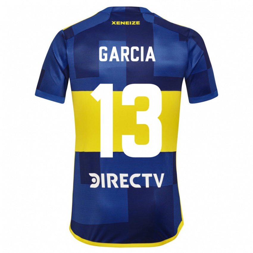 Niño Camiseta Javier Garcia #13 Azul Oscuro Amarillo 1ª Equipación 2023/24 La Camisa